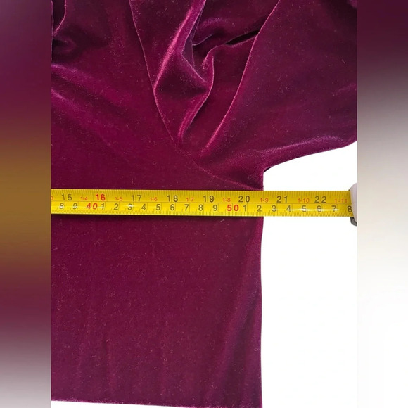 NWT Soft Surroundings Velvet Boyfriend Button Down Tunic Shirt Purple Potion S - Picture 7 of 8